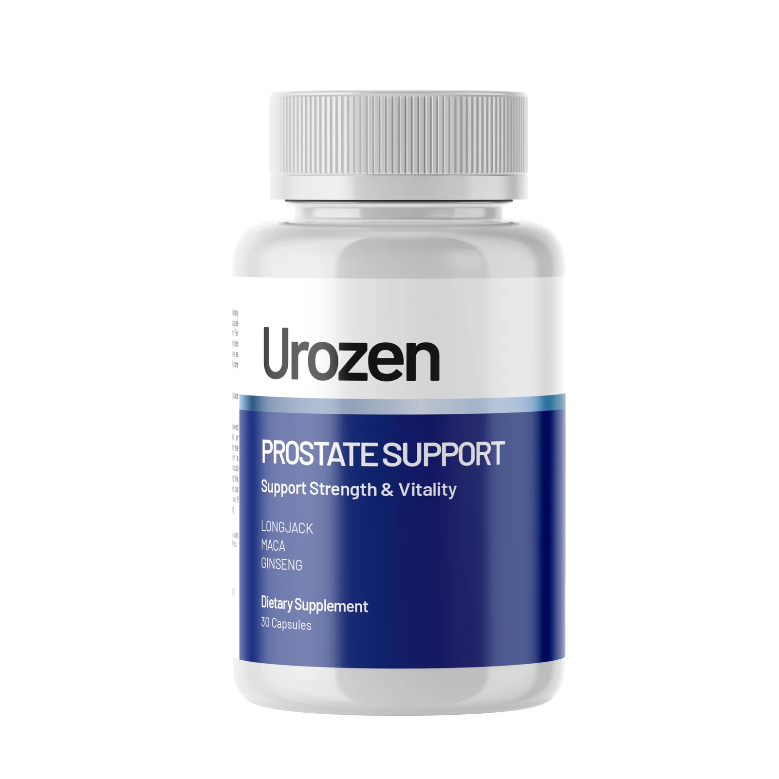 Original Urozen Prostate Support bottle with Longjack, Maca, Ginseng and 30 capsules